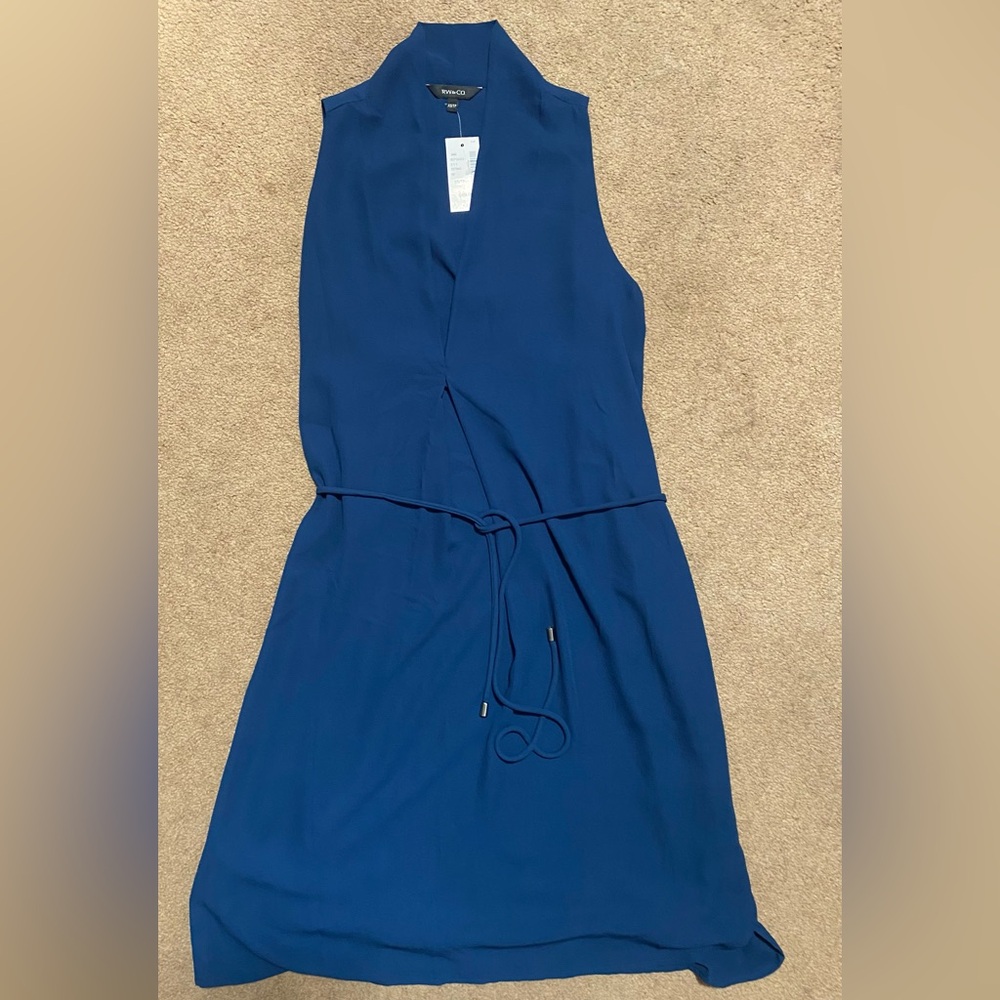 BNWT Blue Sleeveless RW & Co. Dress Size XS